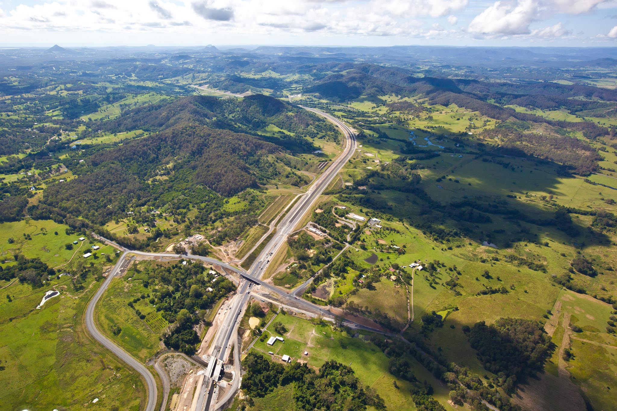 Alignment from Coles Creek works looking south (21.12.11)