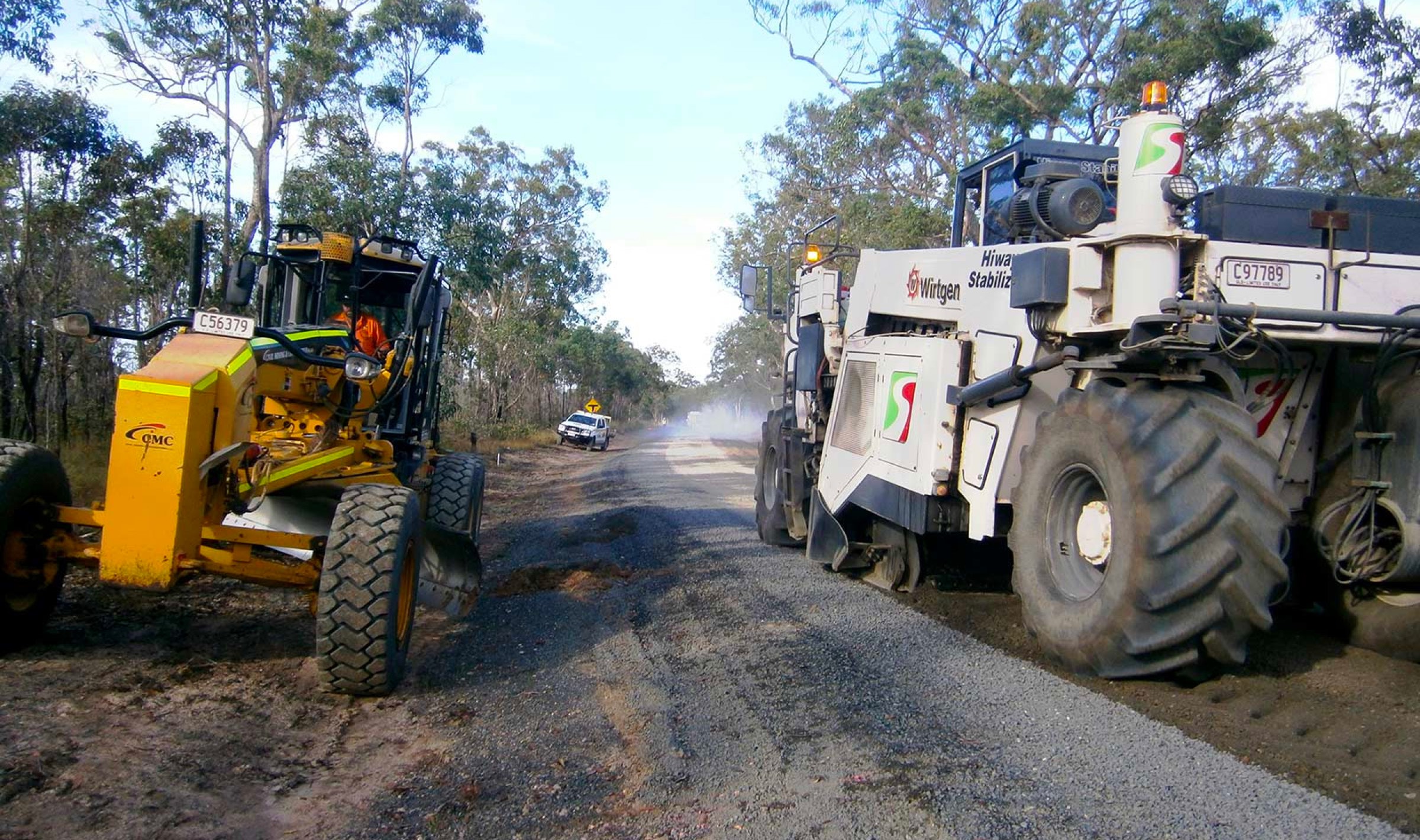 Civil Mining & Construction, NDRRA Bundaberg Region Region Pavement Stabilisation