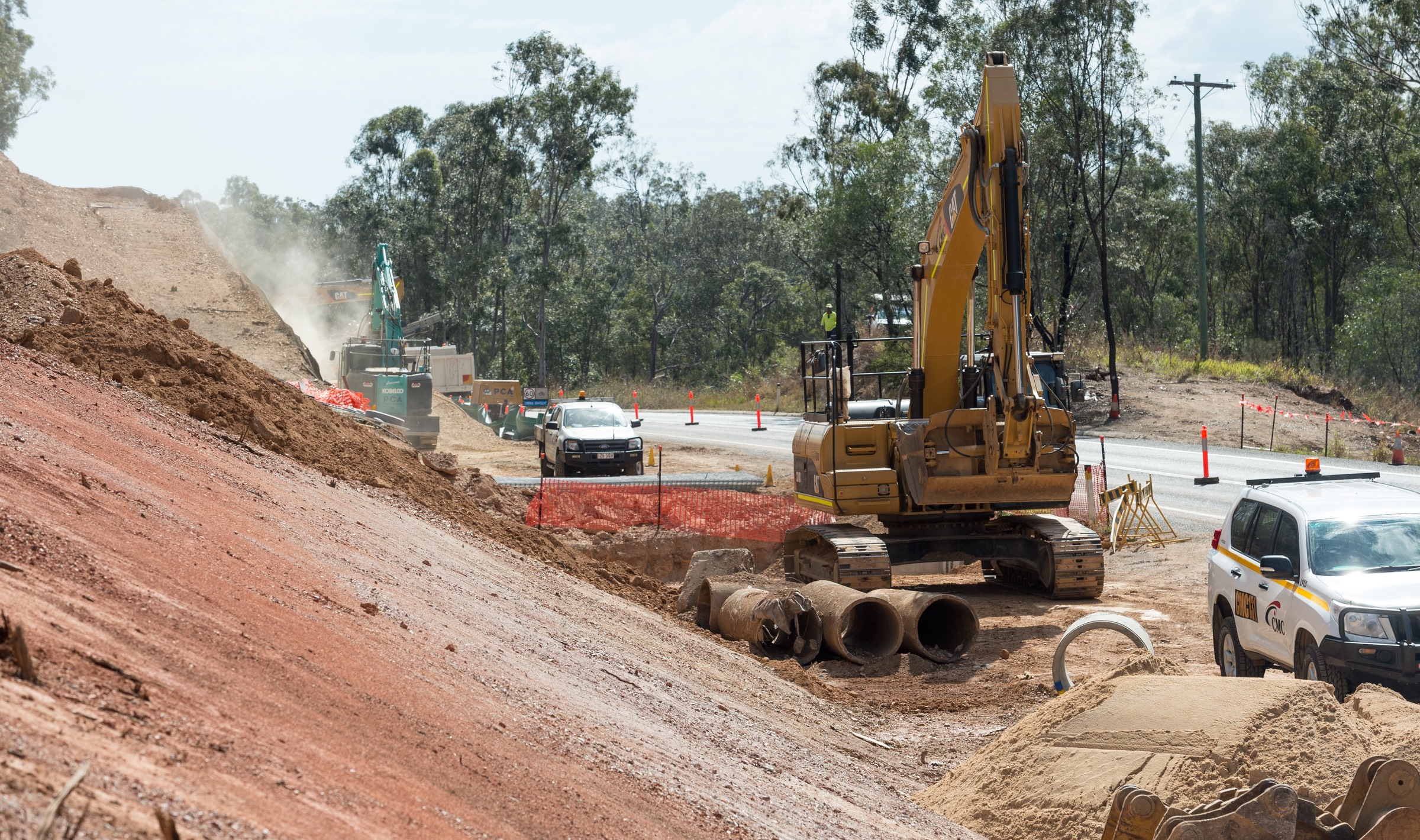 Civil Mining & Construction, Bruce Highway Upgrade, Benaraby Overtaking Lanes