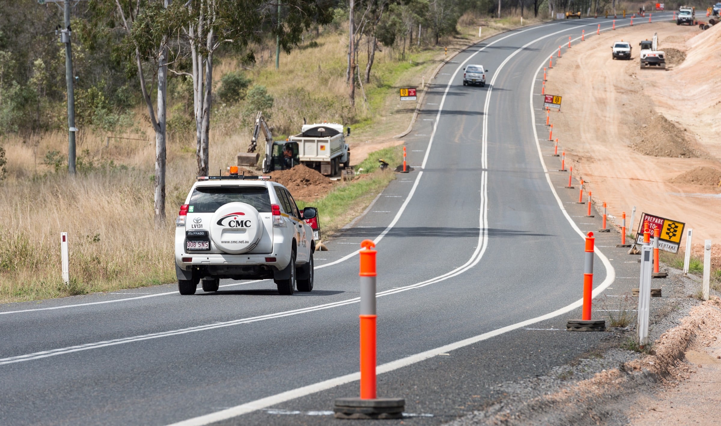 Civil Mining & Construction, Bruce Highway Upgrade, Benaraby Overtaking Lanes