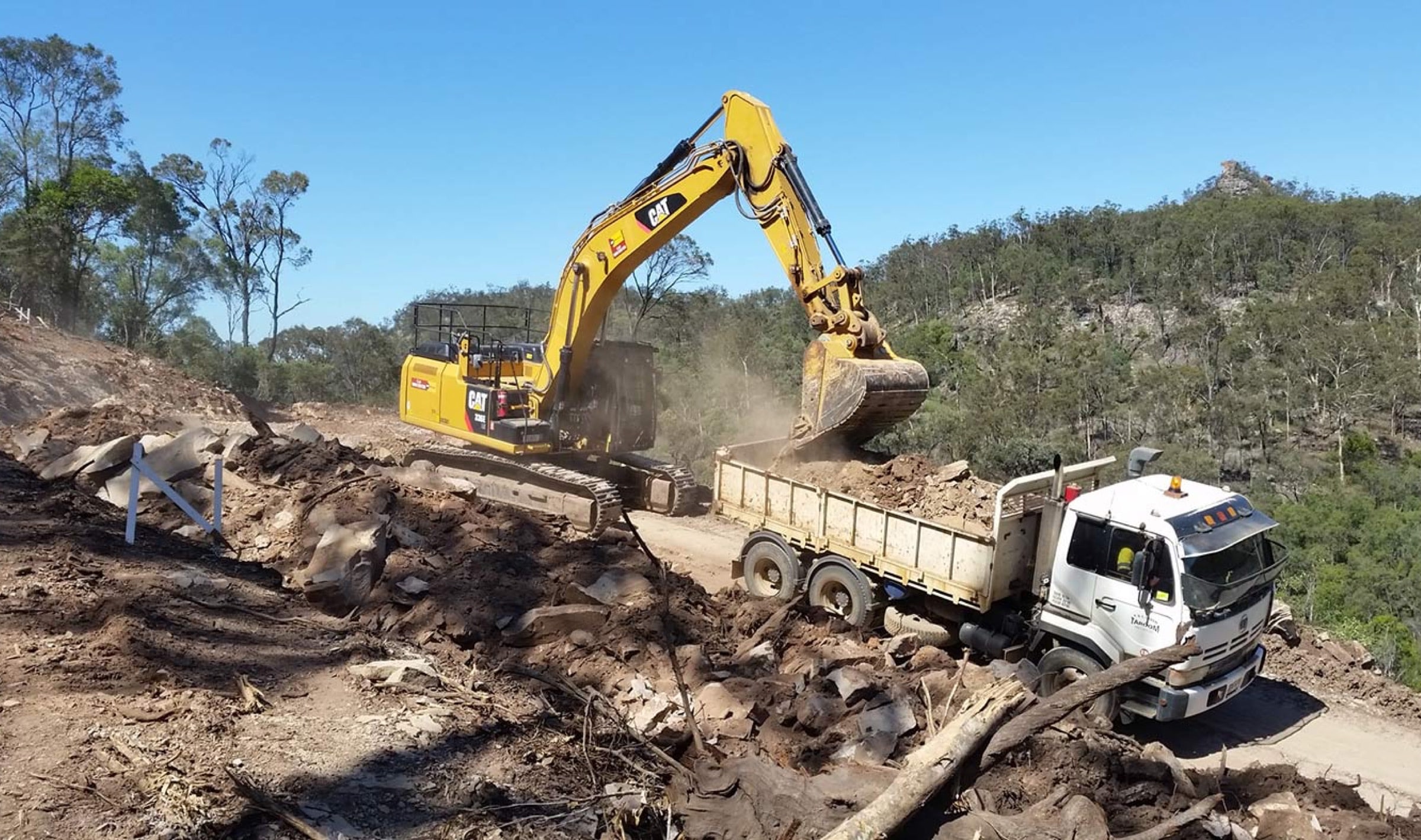 Civil Mining & Construction, Flagstaff Road Landslip