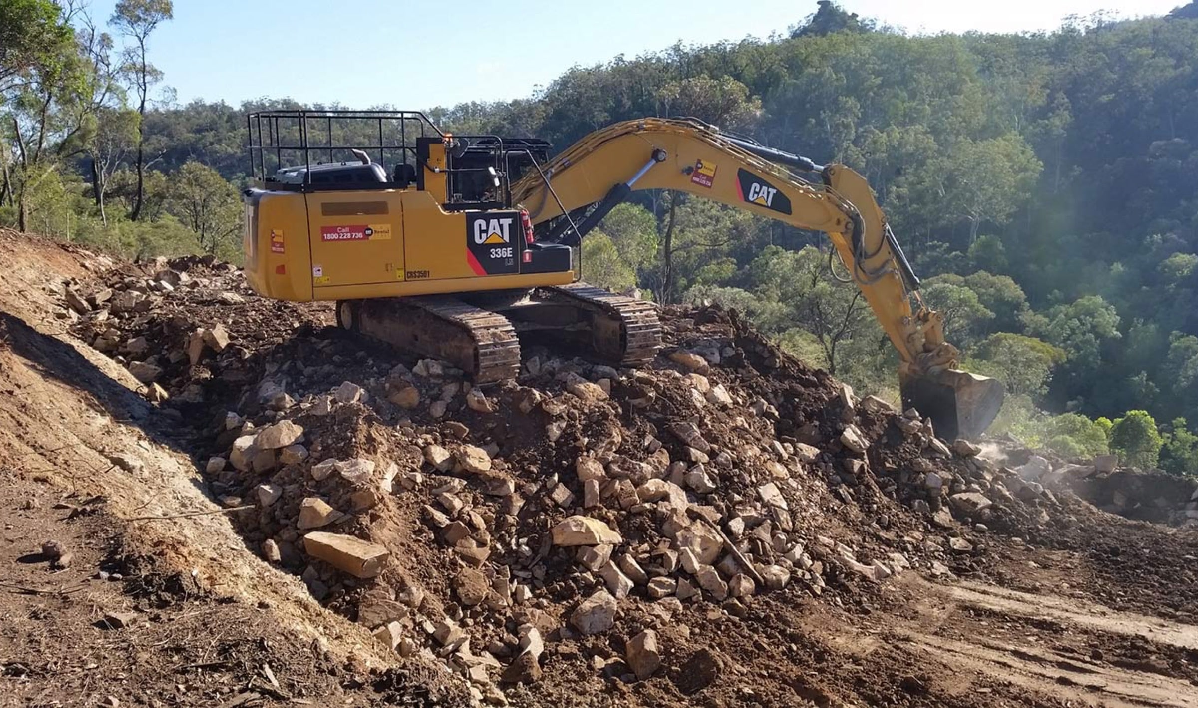 Civil Mining & Construction, Flagstaff Road Landslip