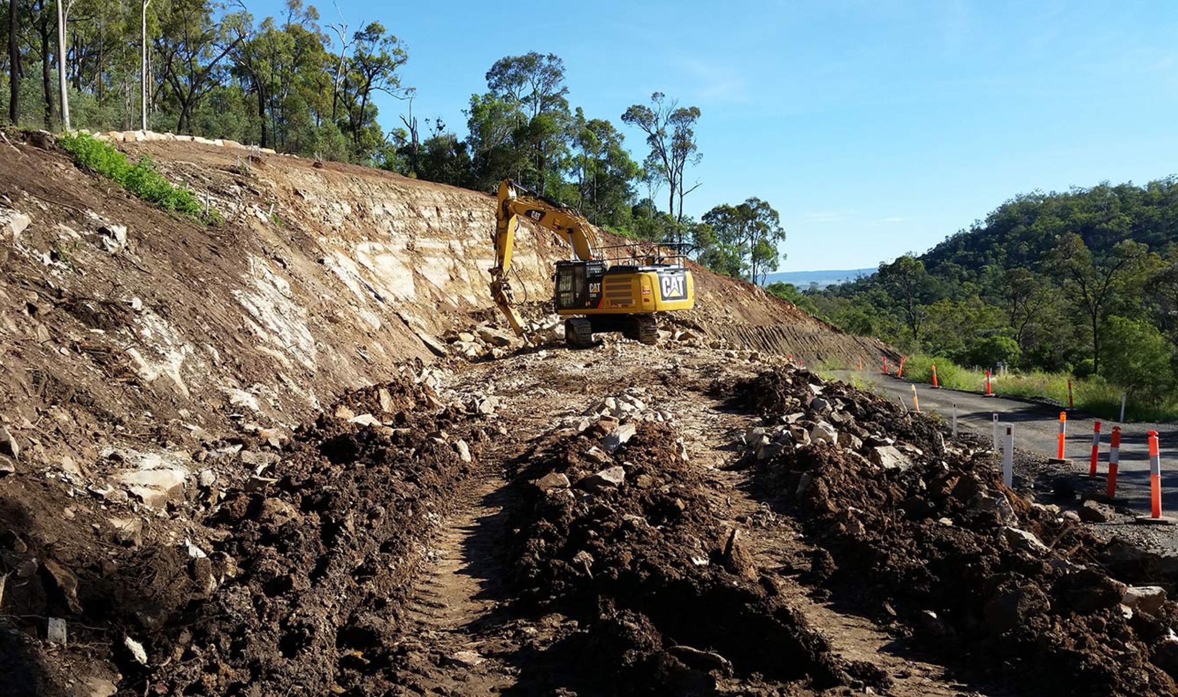 Civil Mining & Construction, Flagstaff Road Landslip