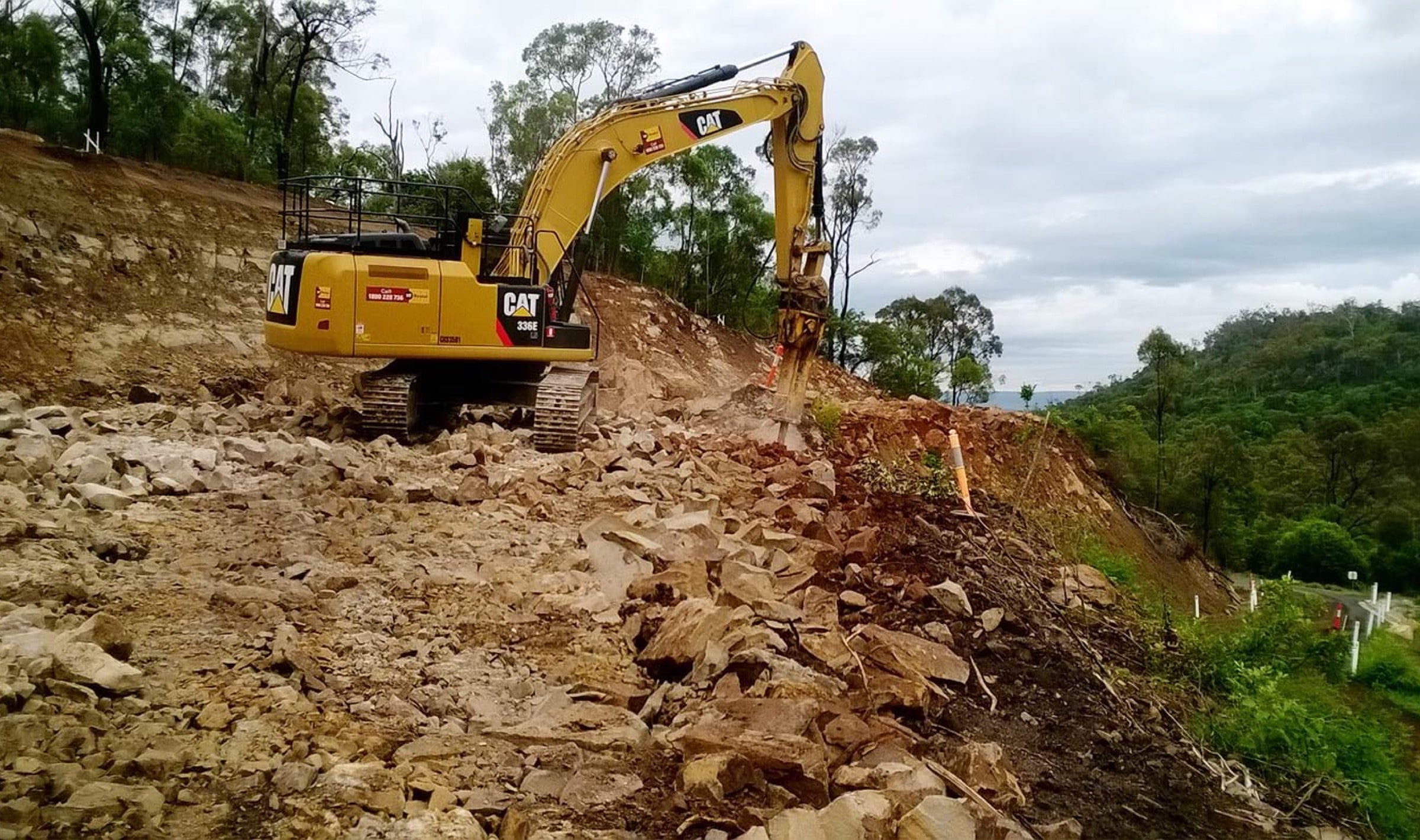 Civil Mining & Construction, Flagstaff Road Landslip