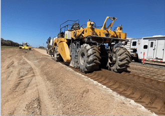 Pavement Rehab in progress