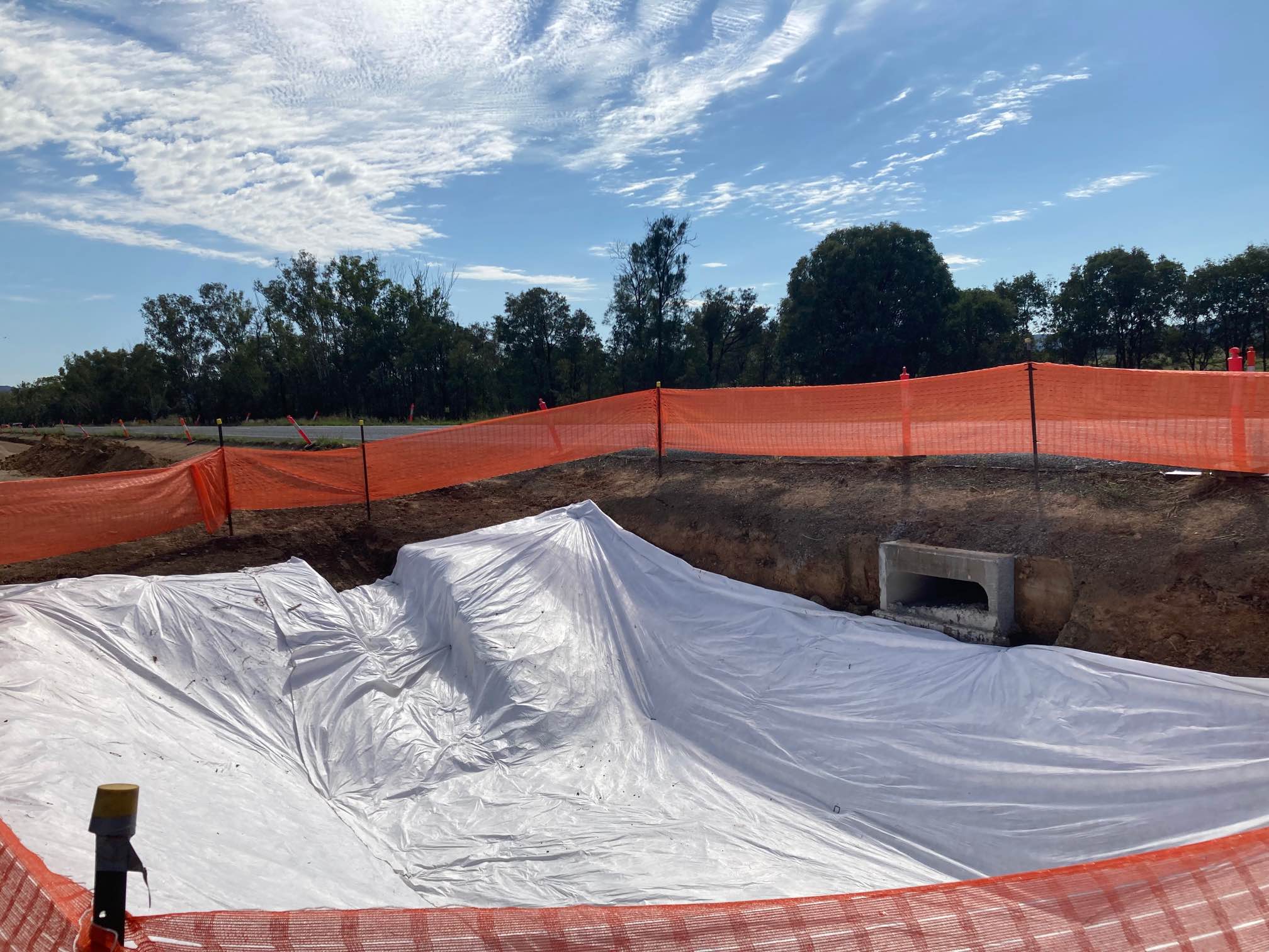 Carnarvon Highway under construction